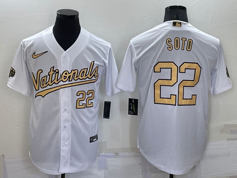 Men Washington Nationals #22 Soto White 2022 All Star Nike MLB Jerseys->washington nationals->MLB Jersey